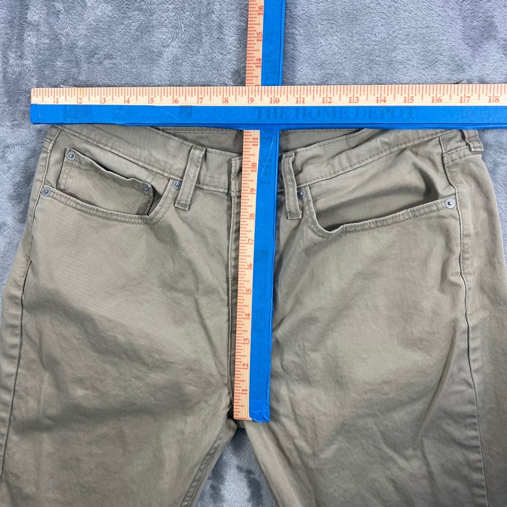 LEVI'S 514 Straight Pants‎ Mens 34x30 Tan Khaki Stretch 00514-1865 Modern Cotton - Picture 14 of 16